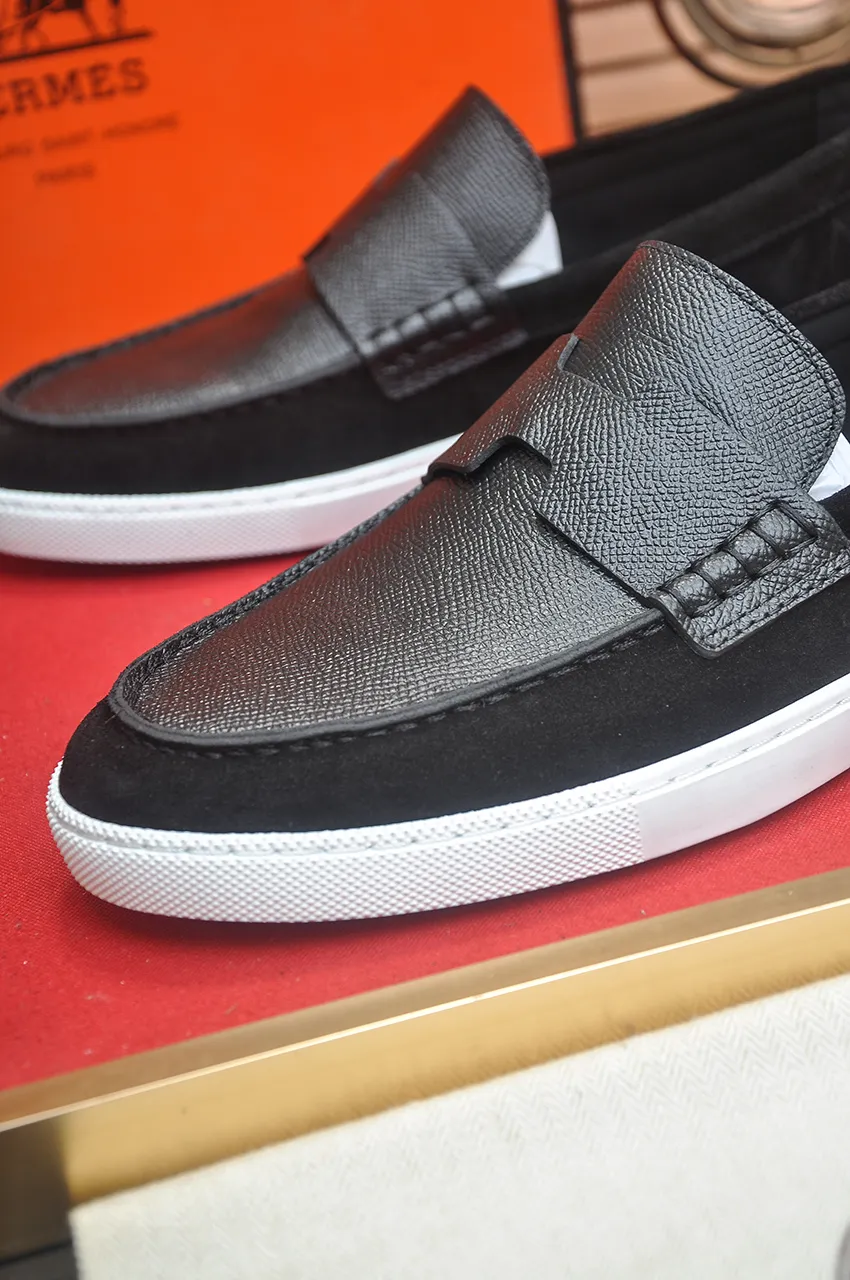 Men's shoes💰540💶[HERMES] (cowhide lining)🍀Italian top luxury🍀He does not pursue novel styles and gorgeous colors, but attracts the favor of successful men with his flawless, elegant and classic style. Formal leather shoes This very comfortable, simple and stable style allows you to easily match any style! The pattern is absolutely 1:1 refined from the original case, and we strive for excellence in materials, imported cowhide + cowhide lining💪💪💪extraordinary texture👍! .Code number: 39-45 (45 customized)